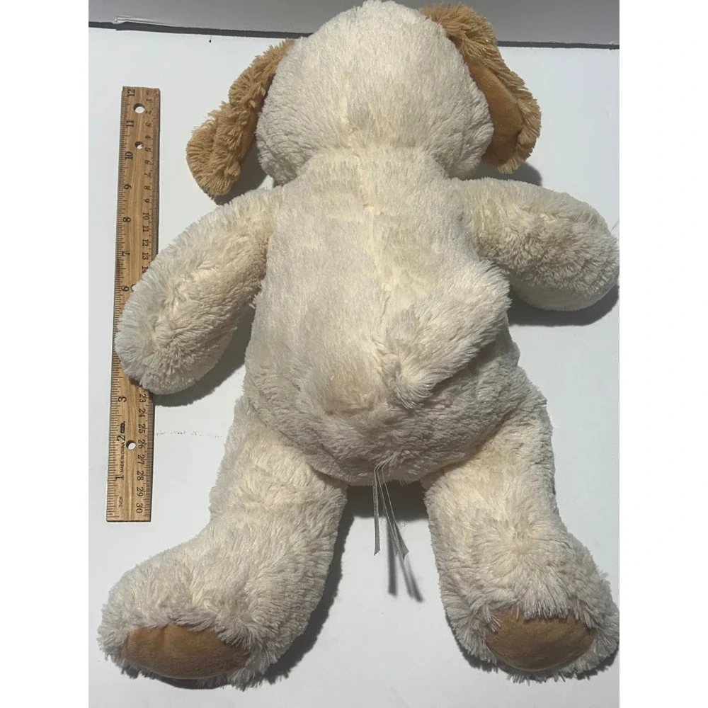 Tempur-Pedic Plush Blonde Puppy Dog Mary Meyer Memory Foam Cream Tan Weight